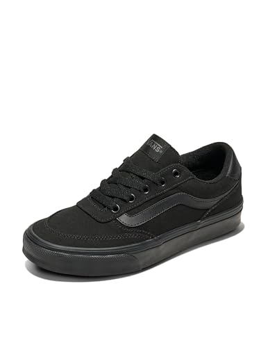 Vans Women's Brooklyn LS Shoe | Low-Top Sneakers for Everyday Wear, Walking, Work & Fashion, Canvas Black/Black, 7.5