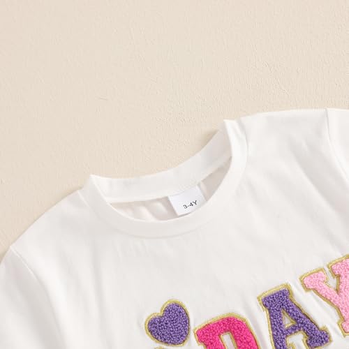 Toddler Baby Girl Birthday Outfit Emboridery Letter Print Shirt Top Tutu Skirt Mesh Princess Dress Cake Smash Outfit4