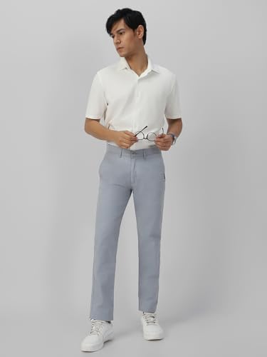 Image of Urbano Fashion Men's Cotton Light Weight Non-Stretch Slim Fit Casual Trousers