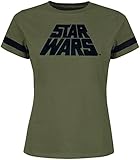 Fan-Merch, Filme Star Wars Logo Frauen T-Shirt grün L 100% Baumwolle Fan-Merch, Filme
