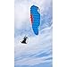 ConGamefun 2.4G RC Electric Stunt Mini Paraglider, 150CM Wingspan High-Altitude Aerobatic Flight Paraglider Paragliding with Wheeled Cart and Random Umbrella Fabric Color, Idea Gift for Adults (RTF)