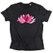 Maglietta Namaste/Fiore di Loto Rosa - Yoga Pilates Tshirt - Cotone Organico | T-Shirt Manica Corta S-XXL Taglie Forti, Donne Uomo: Abbigliamento Maglia Bianco/Nero/Grigio Sportive Accessori Regalo