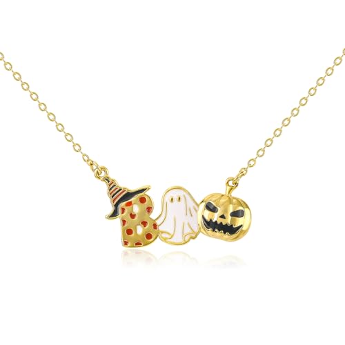 Breloque d'Halloween avec lettres et pendentif citrouille amovible