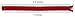 YKK #3 Coil Zipper, 7 Inch Length, Hot Red 519 (100 Pack)