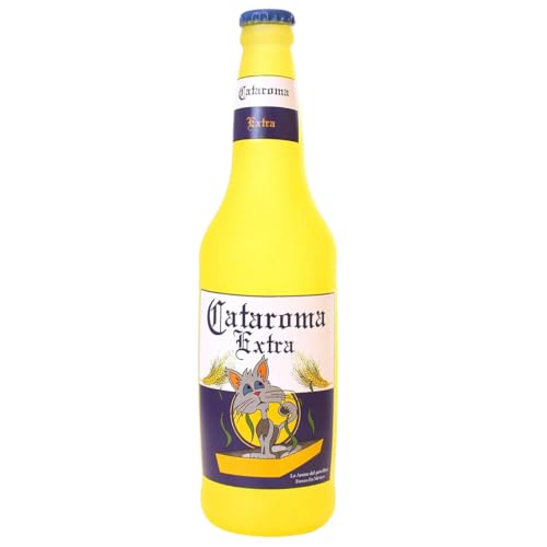 SILLY SQUEAKERS – Beer Bottles - Dog Toy - 100% Vinyl. Made Durable & Strong. Novelty Play Toy. 14 Bottles to Choose from and it Floats (Cataroma)