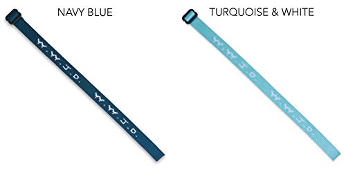 Single W.w.j.d. Bracelet - 22 Individual Colors To Choose From - Mix And Match (Navy Blue) #TOP6