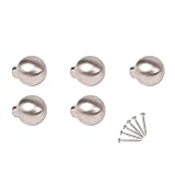 SIRO Möbelknopf Freising, Kugel, Schlicht, Edelstahl fein geschliffen, 24 mm x 29 mm x 24 mm, 902-24N1