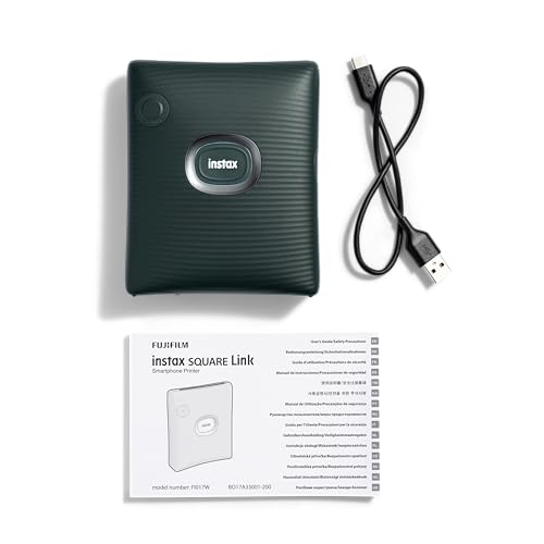Image of Fujifilm Instax Square Link Smartphone Printer - Midnight Green