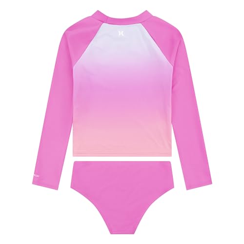 Hurley Girls Long Sleeve Rash Guard Swimsuit2