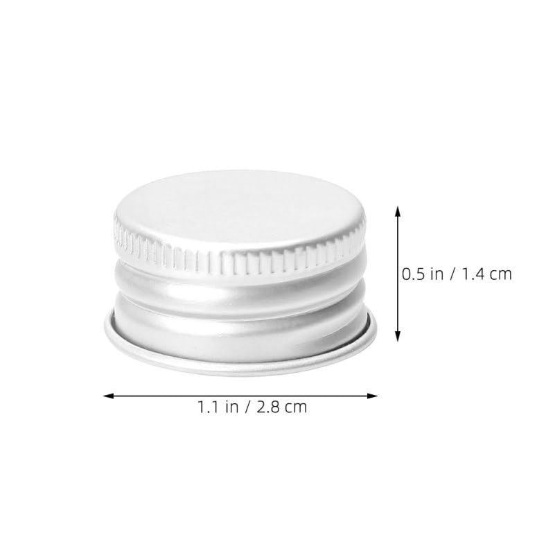 PLAFOPE 50 Stück Aluminium Schraubverschlüsse 28Mm Luftdicht Leckdicht Für Mason Jar Deckel Wiederverwendbar Für Glasflaschen Kosmetik Pharma Lebensmittel