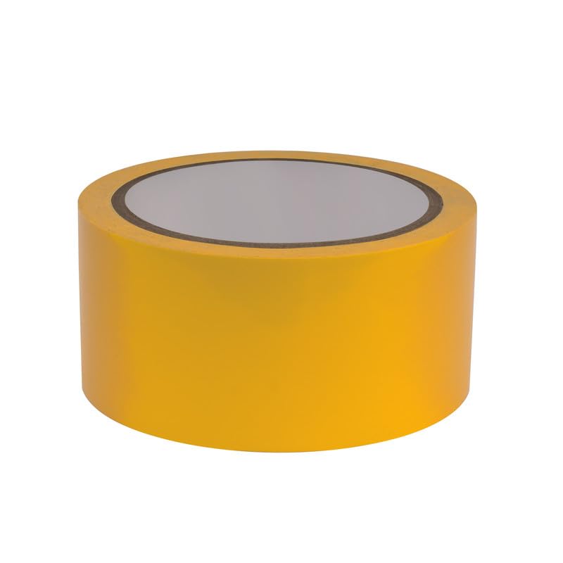 Image of DM TAPES Floor Marking Tape for Safety | Self Adhesive Tape | Multipurpose Marking Tape, for Warehouses and Commercial Use | (Yellow)