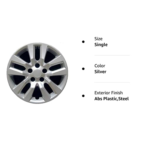 Premium Replica Hubcap, Replacement For Nissan Altima 2013-2018, 16-Inch Wheel Cover (1-Piece) #TOP4