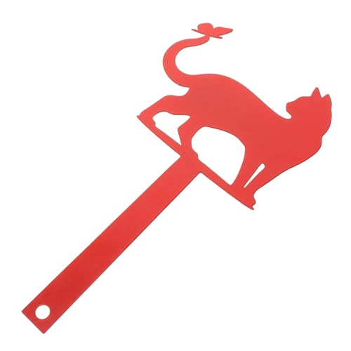 balacoo Stylish Wrought Iron Mailbox Decoration Cat Flag for Mailbox Garden Dec