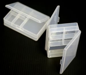 Riga 10 x doppio 6 vano contenitore di plastica