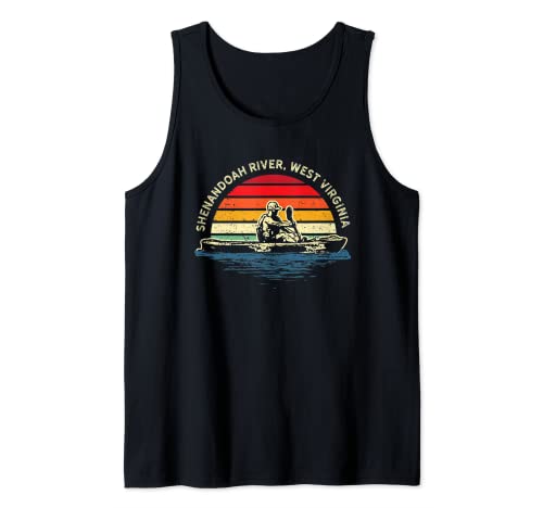 Kayak Lover Shenandoah River Kayaking Tank Top