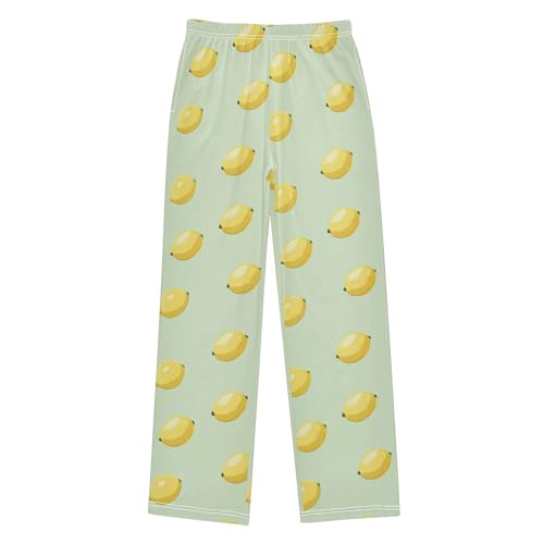 Pajama Bottoms, Pajamas Long Pant Cartoon Lemons Lounge Wear Casual Sleep Pants Soft Pjs Sleepwear
