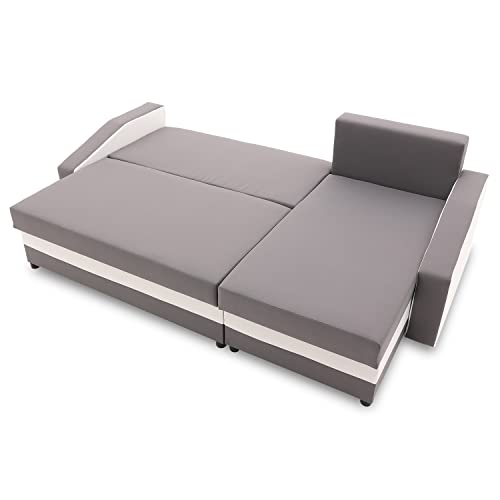 Sofa Sofini Ecksofa Hewlet mit Schlaffunktion und Bettkästen