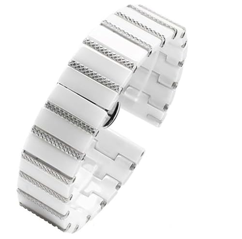 Bracelet de montre noir élégant en acier et céramique pour vos soirées habillées