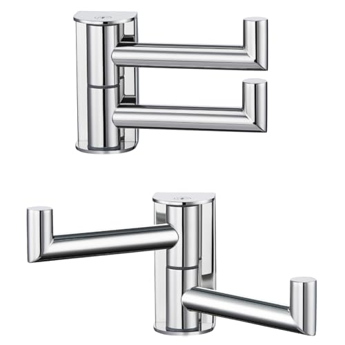 Angle Simple Swivel Hook for Towel Polished Chrome 2 Pack,