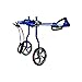 2 Wheel Dog Wheelchair for Back Legs Lightweight Adjustable Animal Exercise Wheels/Cart Disabled Paralyzed Pet Assisted Walk(Small)