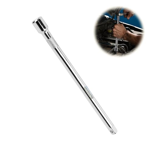 Hugwish rallonge cliquet 1/2 250cm, acier au chrome vanadium, extension rallonge pour cliquet, rallonge pour clé à cliquet 1/2