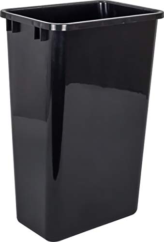 Image of Hardware Resources CAN-50 Plastic Waste Container, Black