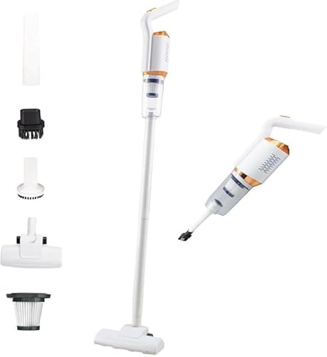 Generico Aspirapolvere Senza Fili Scopa Elettrica - Potente Vacuum Cleaner Senza Filo Ricaricabile Batteria Silenzioso Leggera Scope Elettriche per Pavimenti Tappeti Peli Animali Domestici