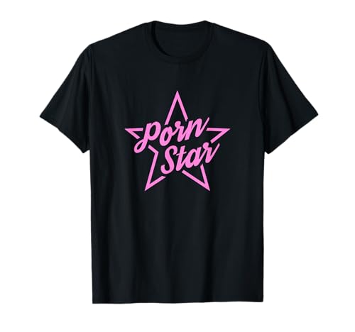 Porn Star Outline | Pink Graphic T-Shirt