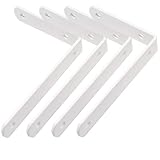 GDFYMI 4Pcs Shelf Bracket Heavy Duty Floating Shelves Brackets Stainless Steel Corner Brace Angle Br