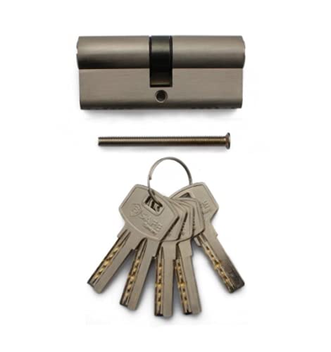 Beste Angebote Zylinderschloss Profilzylinder 60/70/80mm Türzylinder Türschloss +5 Schlüssel (60mm) Cover