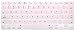 HRH Silicone Keyboard Cover Skin for MacBook Air 13,MacBook Pro 13/15/17 (with or w/Out Retina Display, 2015 or Older Version)&Older iMac USA Layout,Light Pink
