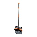 Casabella FBA_20708 Compact Upright Sweep Set, Graphite and Orange