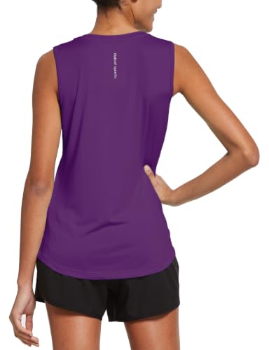 Image of baleaf Women's Workout Tank Tops Sleeveless Quick Dry Running Shirts Lightweight Loose Fit for Yoga Athletic Gym