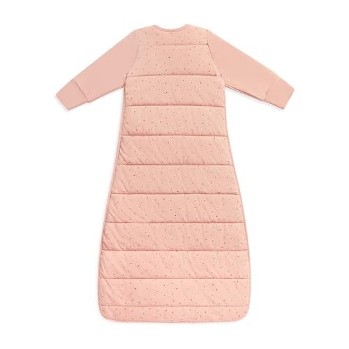 Image of Love to Dream Sleep Bag, 2.5 TOG, Long Sleeve, Wearable Blanket & Built-in Quilt, Machine Washable Quilted Stretch Cotton (Rose Pebbles, 18-36 Months)