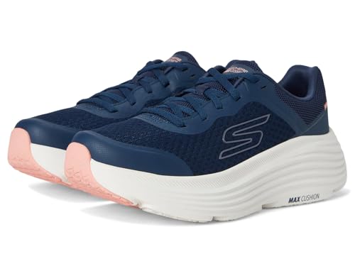 Skechers Women's Max Cushioning Endeavour Canova Sneaker, Navy/Pink, 8