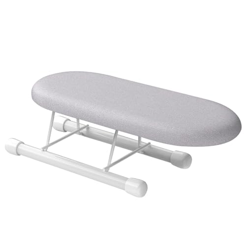 Tabla de planchar de mesa – tablas de planchar plegables | Tabla de hierro de mesa para puños, escotes, cuellos | Tabla de planchar de apoyo extra ancha con revestimiento de tela lavable Rimov