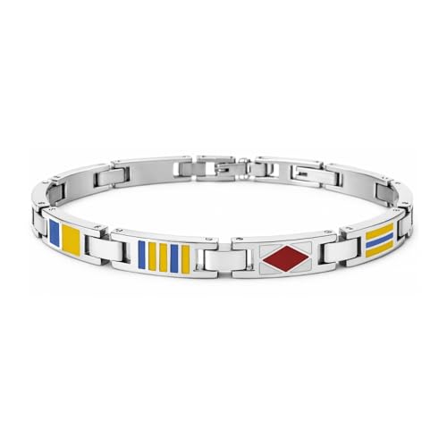 Dotato di doppie chiusure questi bracciali risultano facilmente accorciabili alla misura desiderata e se ciò non bastasse basterà rimuovere delle maglie come in un semplicissimo orologio.