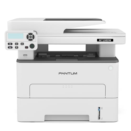 PANTUM M7108DW Multifunzione Stampante Laser Copia Stampa Scansione,Bianco e Nero Wireless con Stampa fronte/retro...