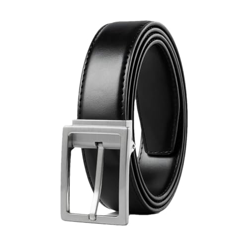 Men Polished Leather Belt with Durable Strap for Office or Outdoor Use