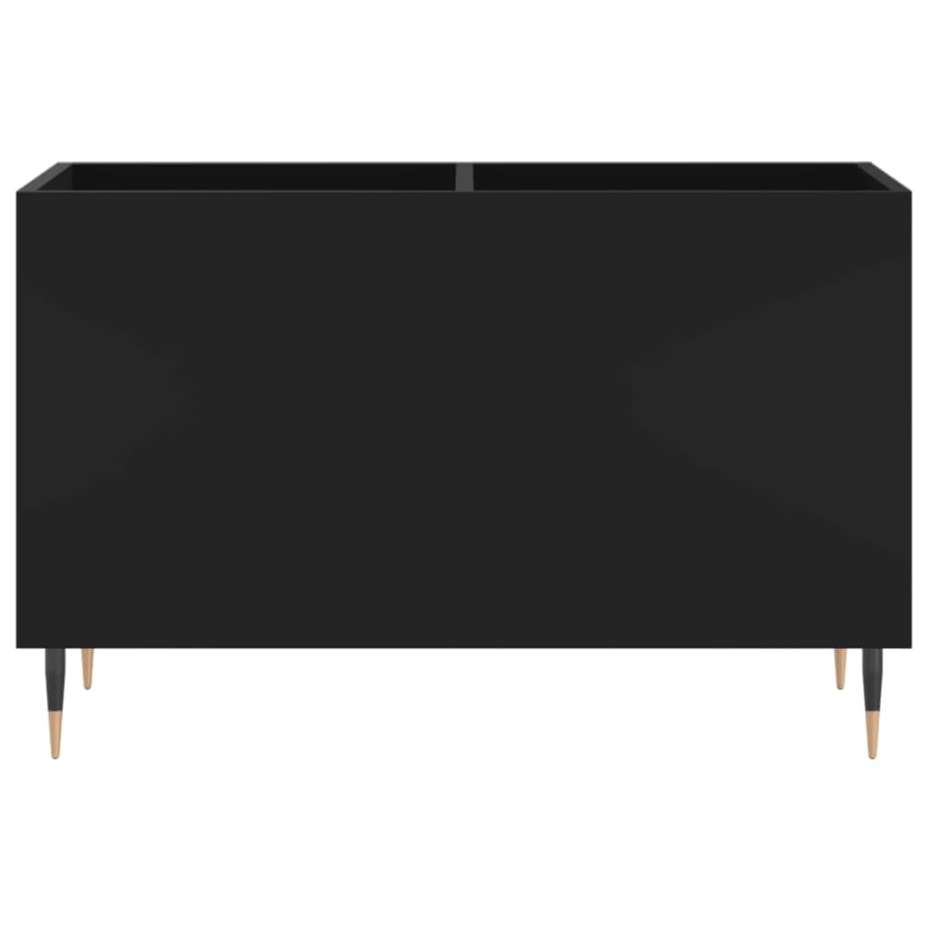 Armadio per dischi in legno, 74,5 x 38 x 48 cm, con gambe in ferro, spazioso scaffale per vinile, CD, DVD, HiFi, credenza e parete soggiorno, stabile armadio multimediale per soggiorno