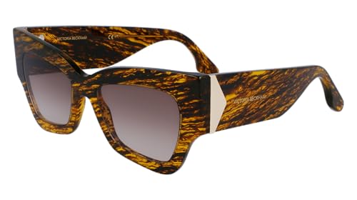 Victoria Beckham VB662S 736 Translucent Horn Sunglasses Woman Acetato, Butterfly, 52