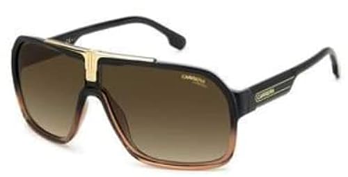 Carrera Men's 1014/S Square Sunglasses, BLACKBROWN, 64mm,10mm + 1