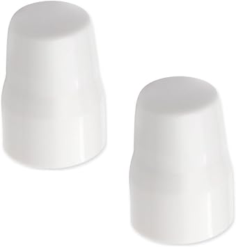 2PCS Universal Radiator Valve Caps, White Plastic Push-Fit Replacement Caps for Radiator Valves