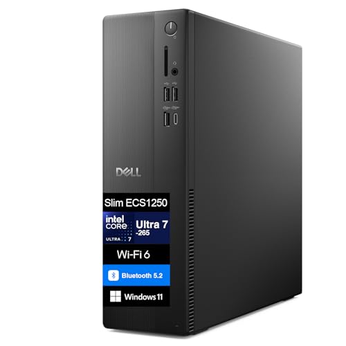 Dell Slim ECS1250 AI Powered Desktop Intel Ultra 7-265