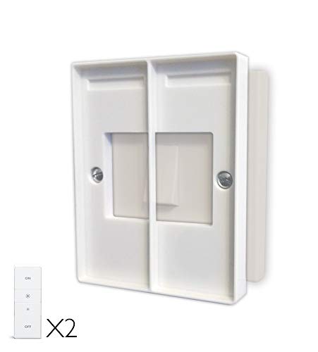 Samotech Coperchio interruttore luce doppia per