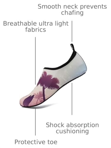 Image of WateLves Womens and Mens Kids Water Shoes Barefoot Quick-Dry Aqua Socks for Beach Swim Surf Yoga Exercise