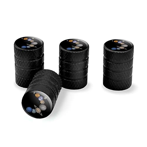 Graphics and More Solar System Planets Mercury Venus Mars Earth Moon Jupiter Saturn Uranus Neptune Tire Rim Wheel Aluminum Valve Stem Caps