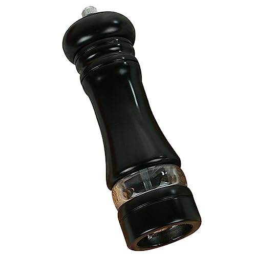 BESTYASH 6 Inch Pepper and Sea Salt Mill Easy Crank Refillable Pepper Grinder Kitchen Seasoning Supply