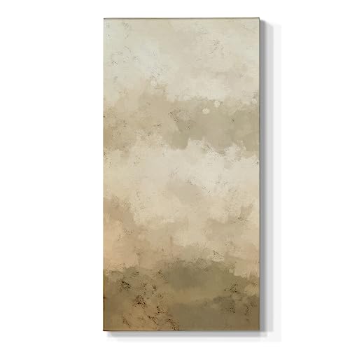 Renditions Gallery Canvas Nature Wall Art Home Paintings & Prints Sandy Freeform Field Modern Abstract Watercolor Artwork Romantic Decorations for Bedroom Office Kitchen - 8"x16" LT517