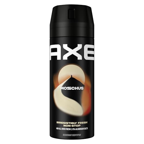 Axe Body Spray Musk Deodorant without Aluminium Fights Odour-Creating Bacteria and Unpleasant Odours 150 ml Pack of 1